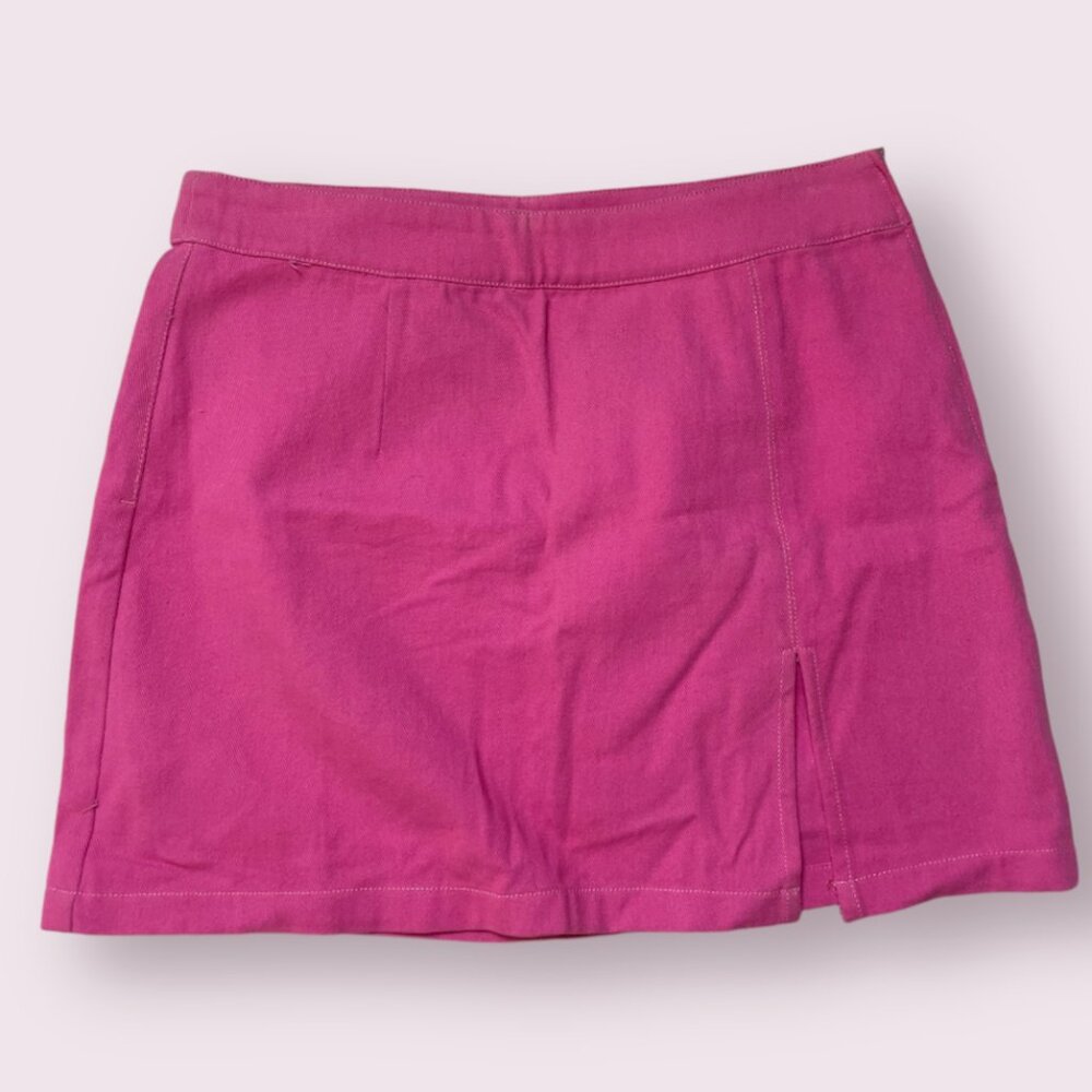 Mini Side Slit Trendy Girly Party 2000s Y2K Style Hipster Hippie Modern Skirt